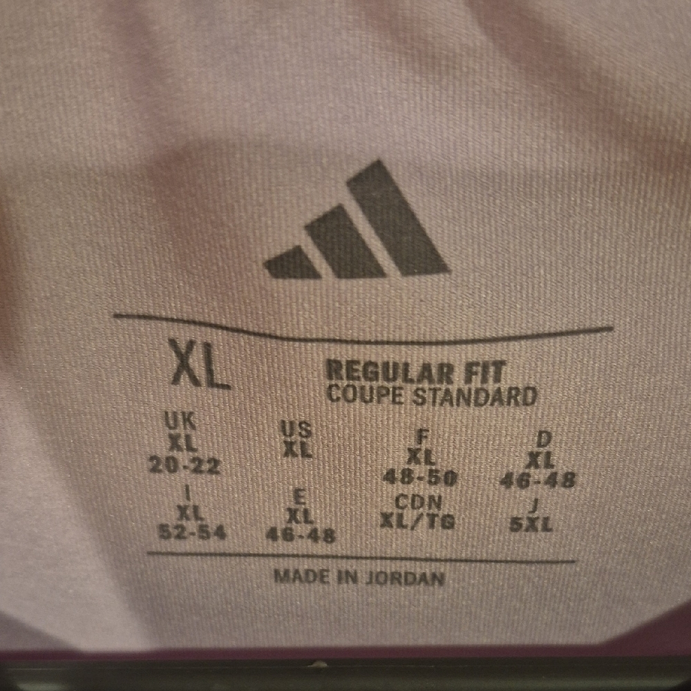 Adidas Women's Light Purple Short Sleeve Tee - Picture 4 of 4